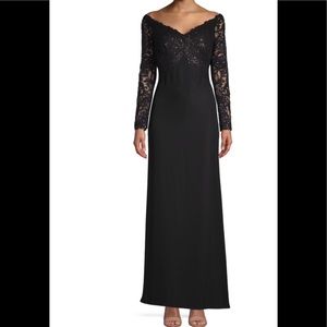 Tadashi Shoji Sequin Floor-Length Gown